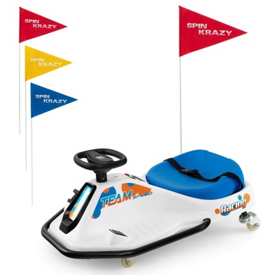 Costway Electric Drifting Go Kart for Kids w/ 360° Spin Wireless Connection & USB Radio