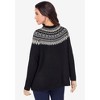 Roaman's Women's Plus Size Fair Isle Pullover Sweater - image 3 of 4