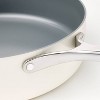 5qt Nonstick Ceramic Coated Aluminum Saute Pan Cream - Figmint™ : Target