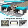 Tangkula Set Of 6 Patio Furniture Outdoor Sectional Conversation PE Rattan Sofa Set - 4 of 4