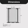 BalanceFrom Walk Thru Safety Gate for Baby and Pets, Doorways, Stairways, Hallways, Fits 29.1-33.8 Inch Openings, 36 Inch Height, Graphite - 4 of 4