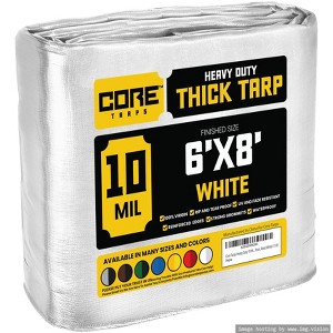 Core Tarps Heavy Duty 10 Mil Tarp Cover, UV Resistant, Rip Proof for Roof, Camping, Patio, Pool, Boat - 1 of 4