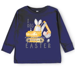The Juniper Shop I Dig Easter Toddler Long Sleeve Tee - 1 of 4
