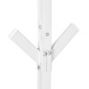 Okak Freestanding Coat Rack with 8 Hooks, Contemporary Hall Tree with Metal Frame, Entryway Storage for Living Room, Bedroom, White - 4 of 4