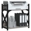 Aghana Digitals 2-Tier Gray Sonoma Engineered Wood Printer Stand with Metal Frame, Adjustable Feet - 3 of 4