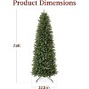 COZONY Pencil Artificial Christmas Tree with Metal Base - 2 of 4