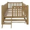 GDF Studio Marshall Wood Platform Bed with Guardrail and Trundle - 4 of 4
