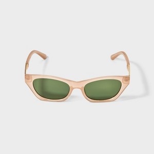 Narrow Plastic Metal Combo Cateye Sunglasses- Wild Fable™ Nude - 1 of 2