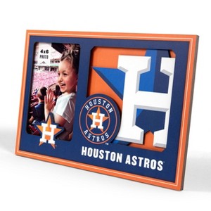MLB Houston Astros 4"x6" 3D Logo Series Picture Frame - 1 of 4