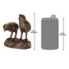 Design Toscano Twin Baby California Quail Solid Cast Bronze Garden Statue - 4 of 4