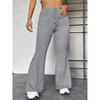 Womens Pants Yoga Athletic Drawstring Outdoor Casual Pants with Pockets - 3 of 4