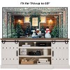SinCiDo Farmhouse TV Stand for Up to 85" TVs, Rustic Entertainment Center w/Sliding Barn Door, Media Console w/Storage Cabinet - 2 of 4