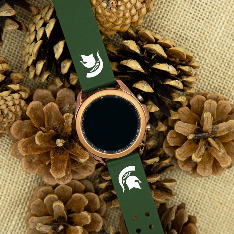 NCAA Michigan State Spartans Samsung Watch Compatible Silicone Band  , 3 of 4