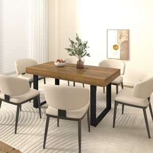 63"-78" Rectangular Extendable Dining Table for 8, Modern Kitchen Table or Meeting Table for Living Room,Dining Room,or Home Office-The Pop Home - 1 of 4