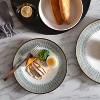 Itopfox Melamine Dinnerware Set, 12-Piece Plates and Bowls, Unbreakable and Dishwasher Safe, BPA-Free, Ideal for Indoor, Camping, BBQ, RV, Party - 2 of 4