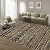 Washable Rugs Large Modern Bordered Playroom Carpet Non-Shedding Low Pile Stain-Resistant Ultra Soft Foldable Accent Rug for Living Room Office - 4 of 4