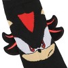Sonic The Hedgehog Felt Shadow Attachment Adult Black Casual Crew Socks - 3 of 4