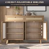 Mr Ironstone Rattan Storage Cabinet with Doors and Drawers - 4 of 4