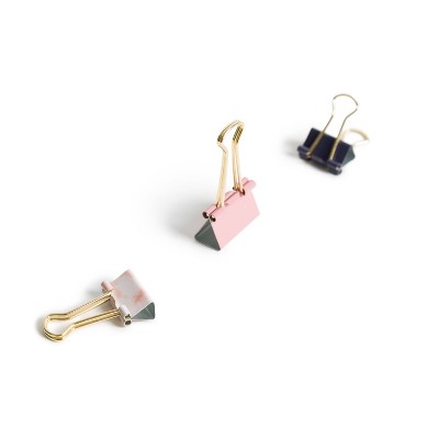 U Brands 24ct Medium and Mini Binder Clips - Soft Dye, 5 of 7