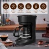 Kismile 5-Cup Compact Drip Coffee Maker Featuring Reusable Filter, Easy Operation, Convenient Auto Pause & Serve, Black Finish, with Glass Carafe - 2 of 4