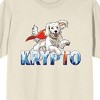 Superman 2025 Leaping Krypto Adult Natural Crew Neck Short Sleeve T-shirt - 2 of 4