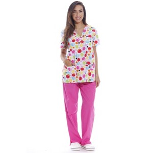 Just Love Nursing Scrubs Set for Women Print Scrubs (Multi Colored ...