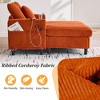 MOONMISS Corduroy Oversized Recliner Sofa with Deep Seat, 3 Pillows, Suitable for Living Room and Bedroom - 3 of 4