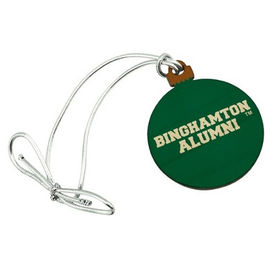 Binghamton University Bearcats Alumn Mini Small Tiny Wood Christmas Tree Holiday Ornament
