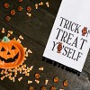 C&F Home Treat Yo'self Halloween Embroidered Cotton Flour Sack Kitchen Towel With Pom Poms Decor Decoration Decor - 3 of 4