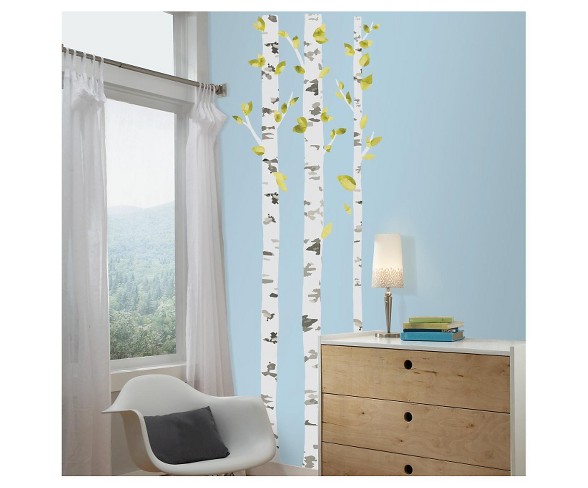RoomMates Birch Trees Peel and Stick Giant Wall Decals
