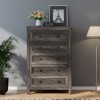 AMERLIFE Farmhouse Wood Rustic Chest of Drawers - 3 of 4