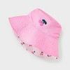Girls' Cherries Reversible Bucket Hat - Cat & Jack™️ Pink: UPF 50+, Lightweight, Kids Woven Hat - 2 of 4