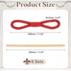 Unique Bargains Cotton Hand-Woven Decorative Drape Curtain Tiebacks with Wood Club - 2 of 4