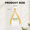 Unique Bargains Jute Rope Durable Retro Design Easy Installation Toilet Paper Holder 1 Pc - 2 of 4