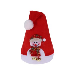 Unique Bargains Christmas Hat Polyester Non-Woven Fabric Red 11.02"x15.75" 1 Pc - 1 of 4