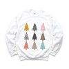 Simply Sage Market Women's Graphic Sweatshirt Colorful Christmas Tree Chart - 2 of 4