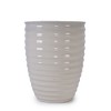 AZL1 Life Concept Planters Modern Ceramic Flowerpot with Drainage for Indoor and Outdoor Planting, White, 16.54"*16.54"*21.26" - 4 of 4
