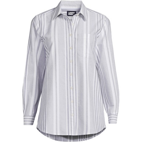 Lands' End Women's Oxford Long Sleeve Shirt - X-small - Founders ...