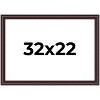 PosterPalooza | Linear Brown Picture Frame - UV Acrylic, Backing Board, Hanging Hardware Included - 2 of 4