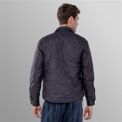 Members Only Men's Quilted Shirt Jacket - Black - X Large — фото 3