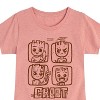 Girls' - Marvel - Guardians of the Galaxy Groot Grid Fitted Short Sleeve Graphic T-Shirt - 2 of 4