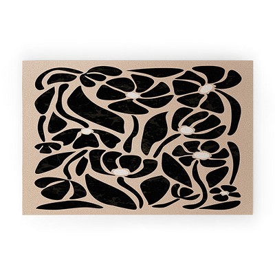 DorisciciArt Mid Century Modern Floral F 30" x 20" Welcome Mat - Society6