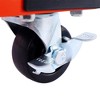 Mover Dolly With Non-marking Diamond-tread Rubber Pads, Load Capacity 1200lbs Furniture Dolly, 4 Rollers Wheel Moving Cart - 3 of 4