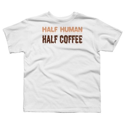 Boy's Design By Humans Funny Halloween Costume For Coffee Addicts By TeeShirtMadness T-Shirt
