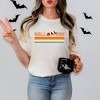 Simply Sage Market Women's Retro Halloween Stripes Short Sleeve Garment Dyed Tee - 2 of 4