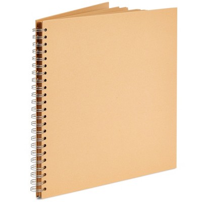 Scrapbook ring bound album 24 sheets A5 in natural colour with white paper  300g/m²