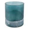 Glass Candle Holder - Handcrafted Pillar & Taper Candle Holder - Casual Home Decor Accent for Living Room, Bedroom & Office - 7" Blue - 3 of 4