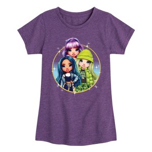 Girls' - Rainbow High - Violet Skyler Jade Fitted Short Sleeve Graphic T-Shirt - 1 of 4