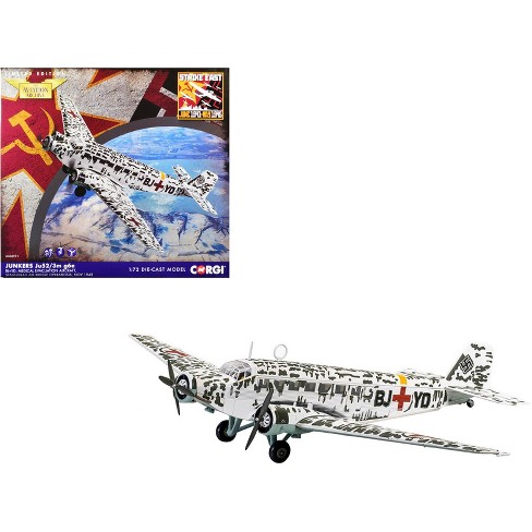 Junkers Ju-52/3M g6e BJ&YD Medical Evacuation Aircraft Stalingrad Air  Bridge Operations Nov. 1942 1/72 Diecast Model by Corgi