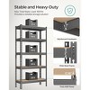 SONGMICS 5-Tier Storage Shelves, Garage Storage, Boltless Assembly, Adjustable Shelving Unit, Load 1929 lb, for Shed Warehouse Basement Kitchen - 3 of 4